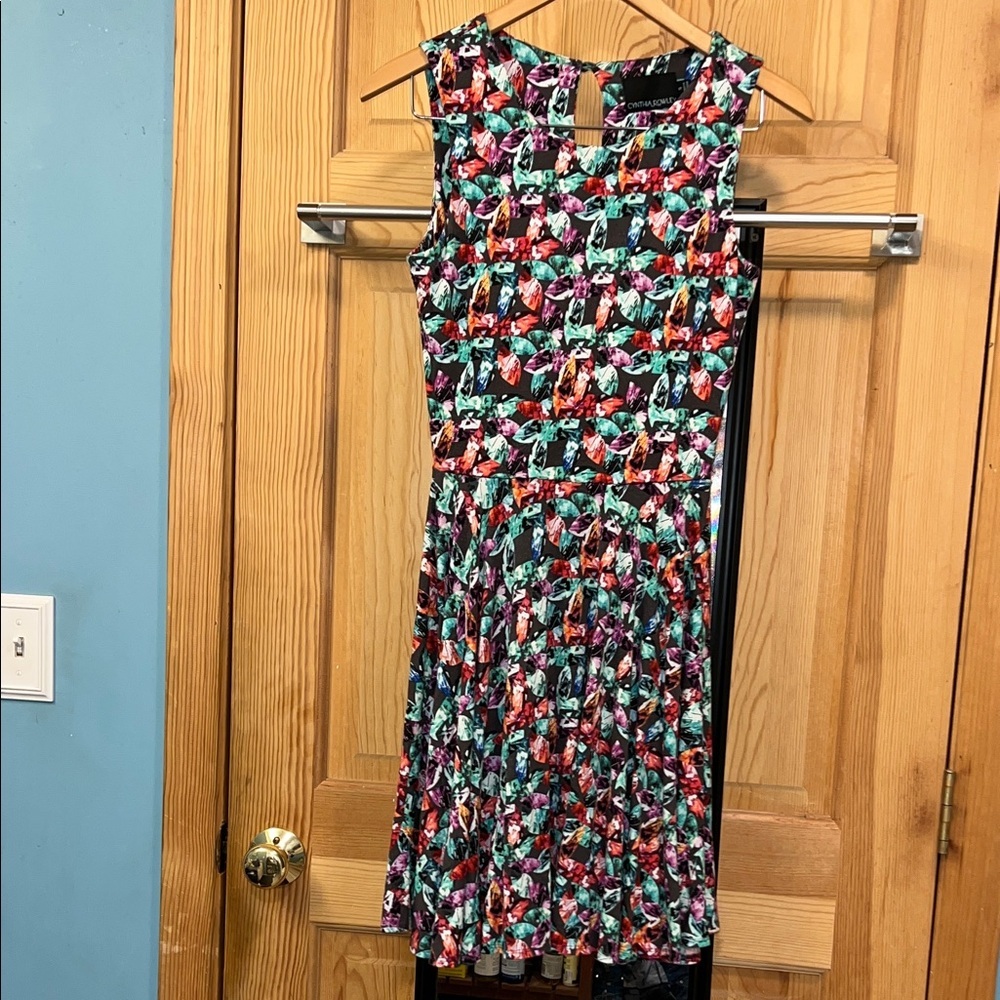 Cynthia Rowley Multicolor Patterned Dress   sleeveless Sz S